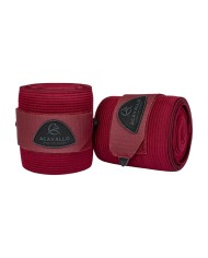 ACAVALLO ELASTIC + FLEECE BANDAGES - SET OF 2 PCS