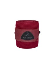 ACAVALLO ELASTIC + FLEECE BANDAGES - SET OF 2 PCS