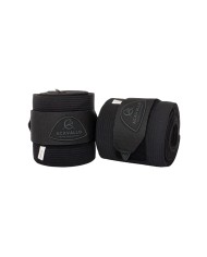 ACAVALLO ELASTIC + FLEECE BANDAGES - SET OF 2 PCS
