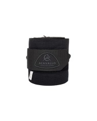 ACAVALLO ELASTIC + FLEECE BANDAGES - SET OF 2 PCS