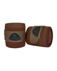ACAVALLO ELASTIC + FLEECE BANDAGES - SET OF 2 PCS