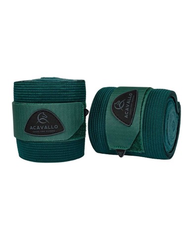 ACAVALLO ELASTIC + FLEECE BANDAGES - SET OF 2 PCS
