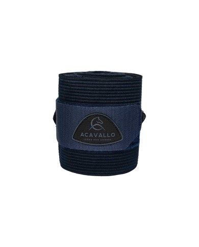 ACAVALLO ELASTIC + FLEECE BANDAGES - SET OF 2 PCS