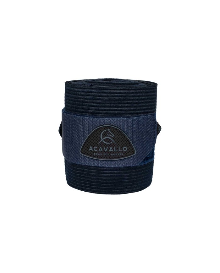 ACAVALLO ELASTIC + FLEECE BANDAGES - SET OF 2 PCS