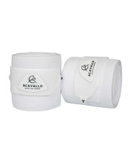 ACAVALLO ELASTIC + FLEECE BANDAGES - SET OF 2 PCS