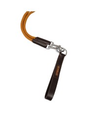 SOFT LEATHER DRAW REINS W/ROUND NYLON ROPE