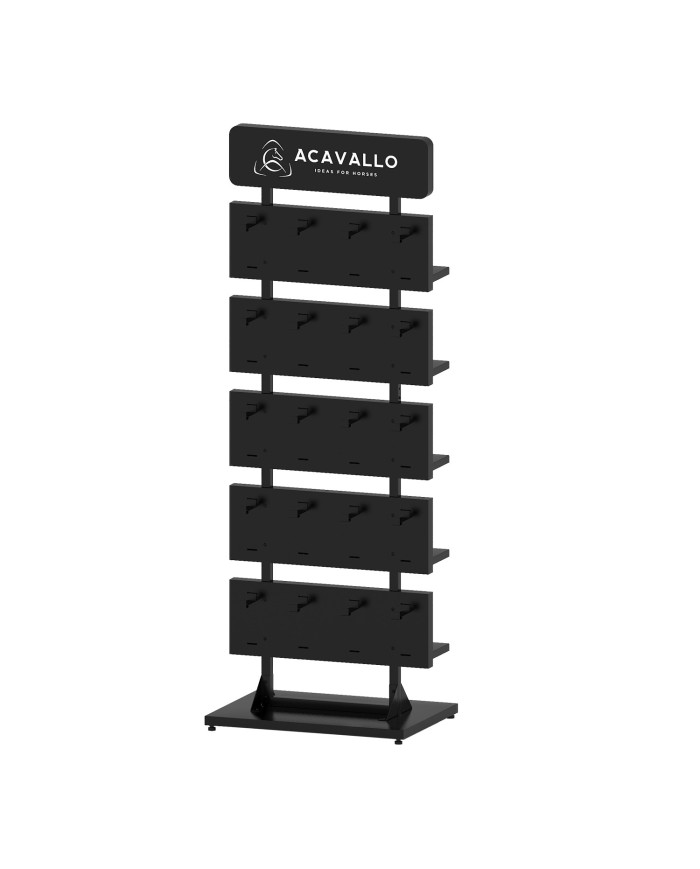 STEEL MDF PANEL WITH VERTICAL FINISH ACAVALLO LOGO 198X50X70