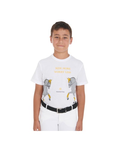 DOUBLE DRESSAGE HORSE JUNIOR COTTON T-SHIRT