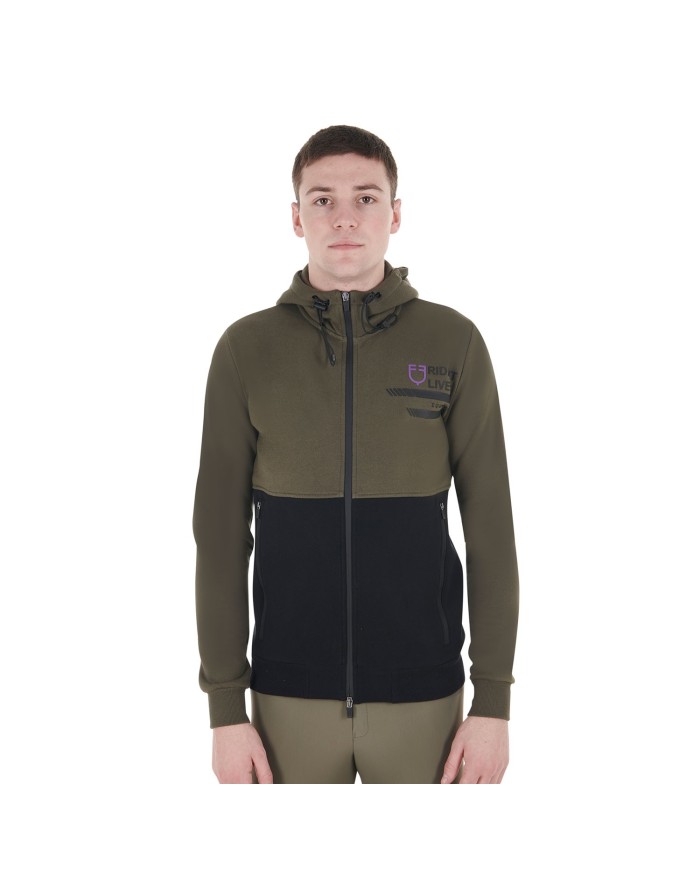 MEN S COTTON FLEECE HOODIE ZIP