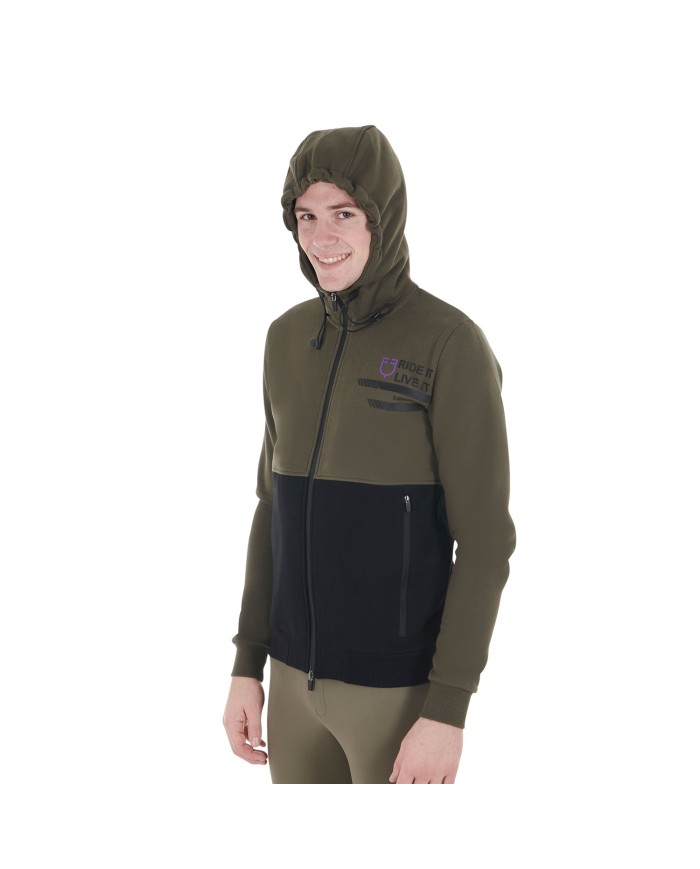 MEN S COTTON FLEECE HOODIE ZIP