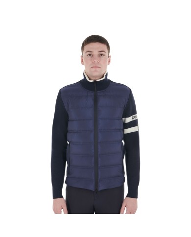 MEN S NYLON + KNIT FULL ZIP HIBRYD JACKET