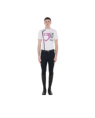 MEN S PURPLE LOGO COTTON T-SHIRT