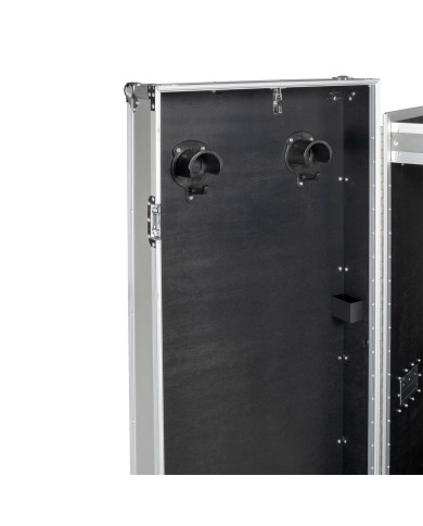 SILVER HARDWARE SADDLE CABINET