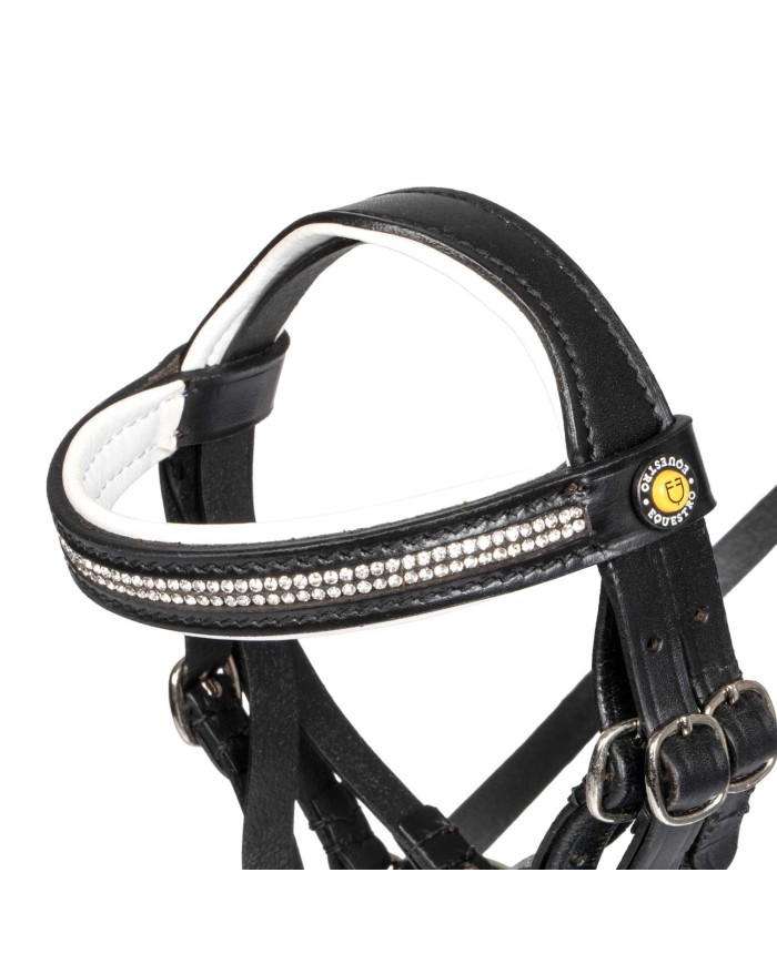 TOY HORSE BRIDLE W/WHITE PADDING ROCK SHEET