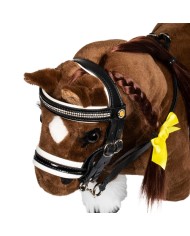TOY HORSE BRIDLE W/WHITE PADDING ROCK SHEET