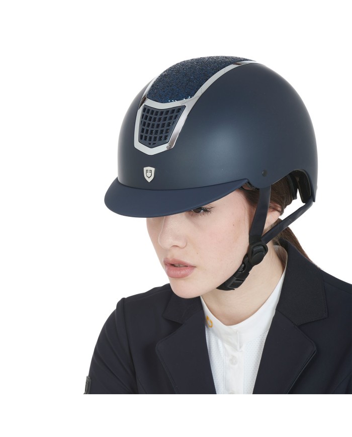 CASCO EQUESTRO MODELLO ECLIPSE STONE MAT ROWEL FITTING