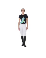 WOMEN S SHINY HORSE COTTON T-SHIRT