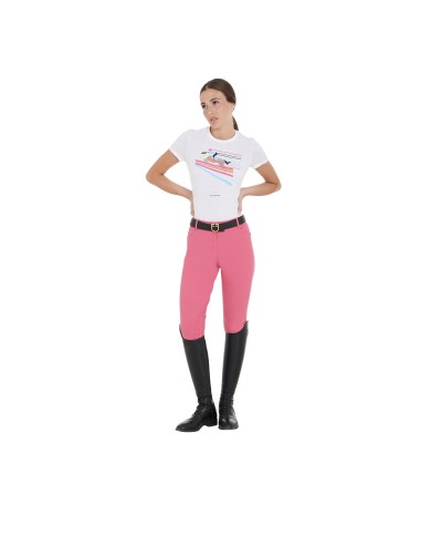 WOMEN S JUMPING HORSE COTTON T-SHIRT