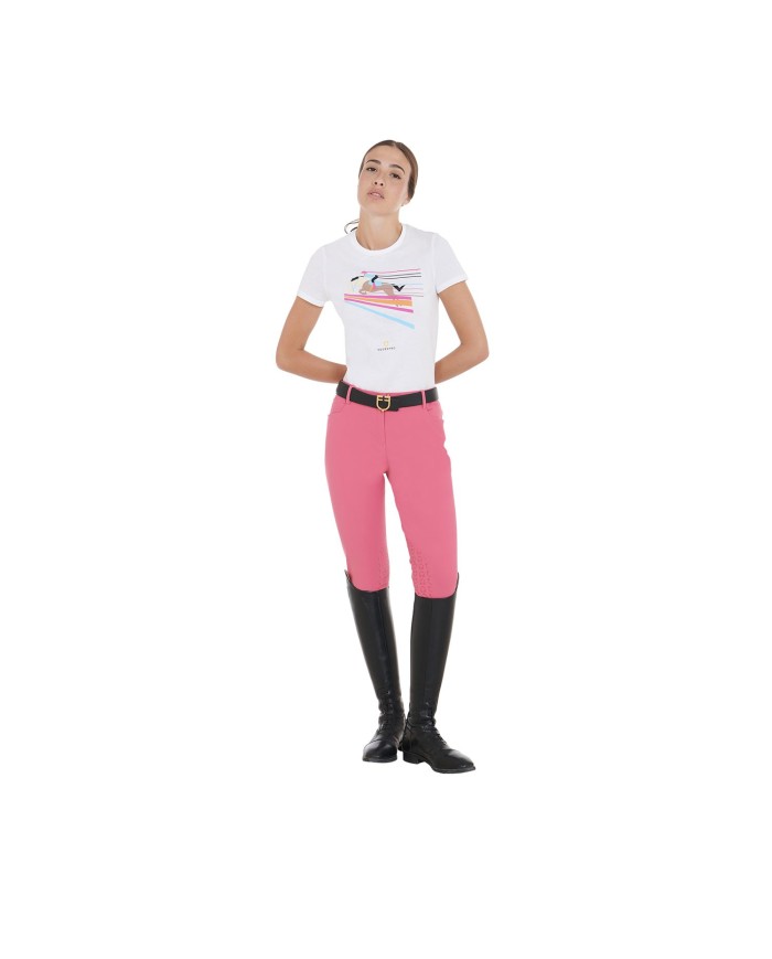 WOMEN S JUMPING HORSE COTTON T-SHIRT