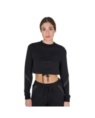 WOMEN S CROPPED ROUNDNECK SWEATSHIRT