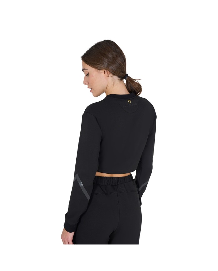 WOMEN S CROPPED ROUNDNECK SWEATSHIRT