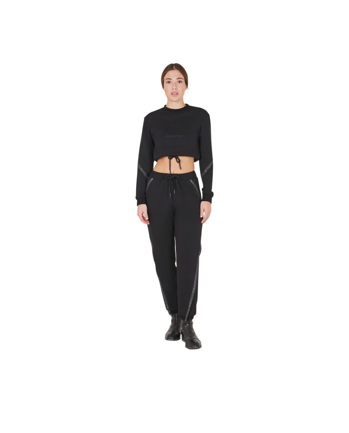 WOMEN S CROPPED ROUNDNECK SWEATSHIRT