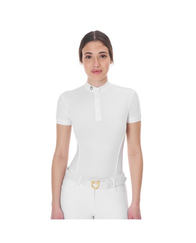 WOMEN S COMPETITION BODY POLO SHIRT SS ZIP