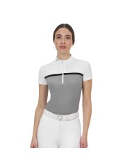 WOMEN S COMPETITION RIDERTECHNOLOGY POLO SHIRT SS WITH ZIP