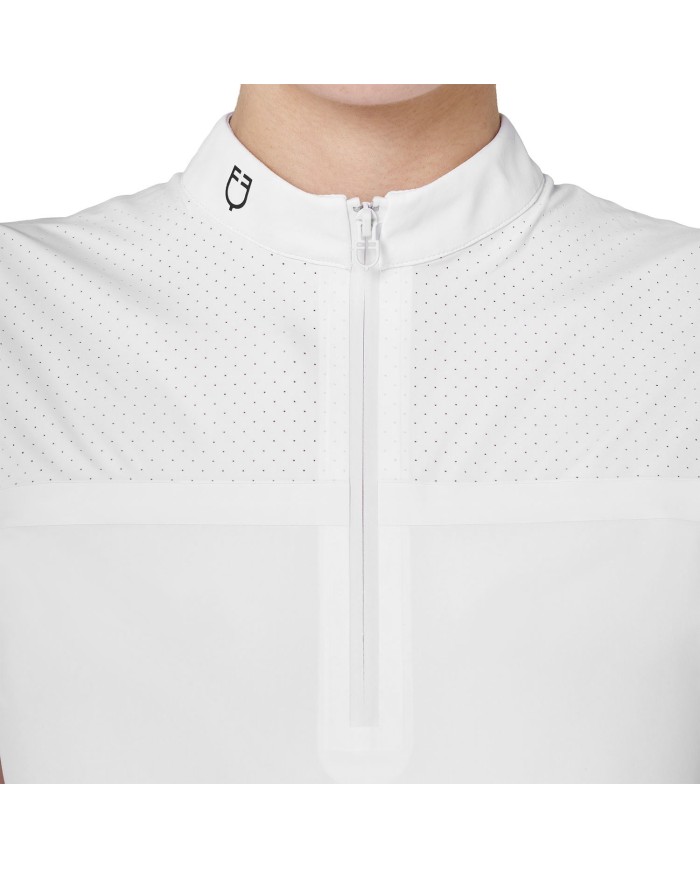 WOMEN S COMPETITION RIDERTECHNOLOGY POLO SHIRT SS WITH ZIP