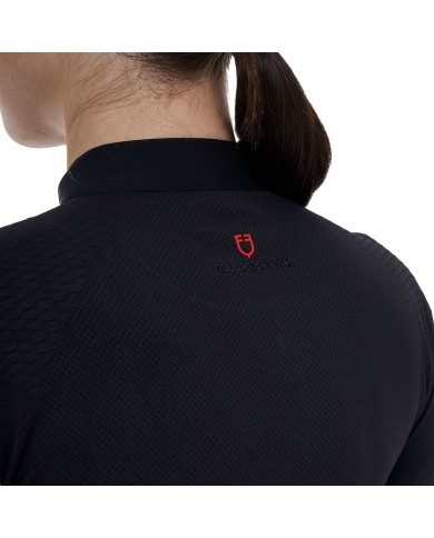 WOMEN S TRAINING RIDERTECHNOLOGY POLO SHIRT LS WITH ZIP