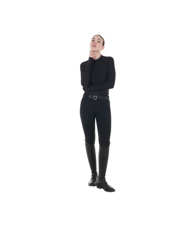 WOMEN S TULLED STRETCH TRAINING POLO SHIRT LS ZIP