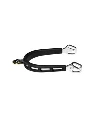 SPURS ULTRA FIT EXTRA GRIP, ST.ST. 25MM W.CF.ROLLER HORIZ.