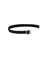 HS SPUR STRAPS PERLON BLACK 50CM W.BUCKLE STEEL CHR.PL.