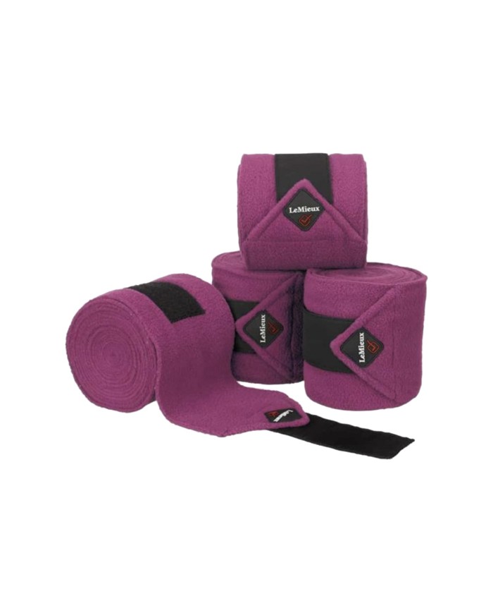 POLO BANDAGES PLUM SET OF 4