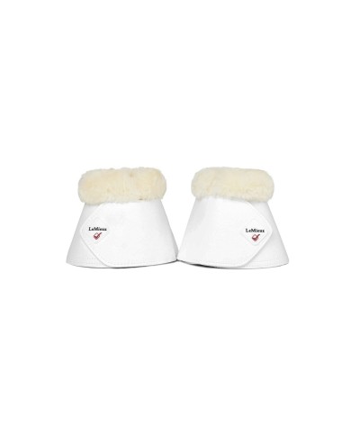 FLEECE WRAPROUND OVER REACH BOOTS WHITE