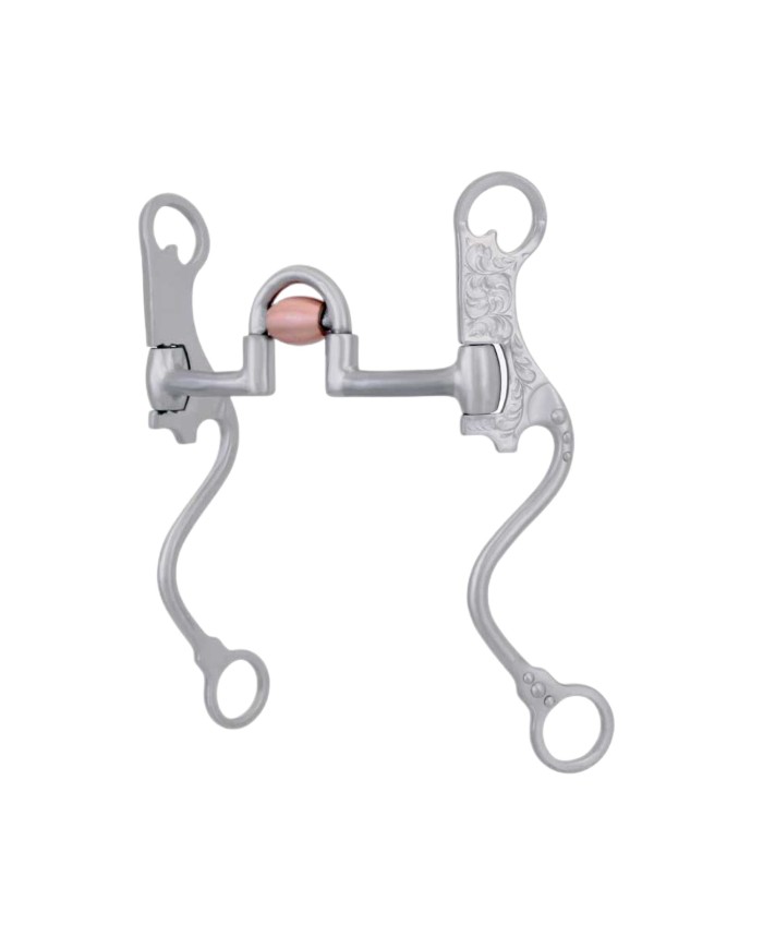 MORSO CORRECTIONAL CON RULLO IN RAME ASTE CURVE DECORATE 11MM
