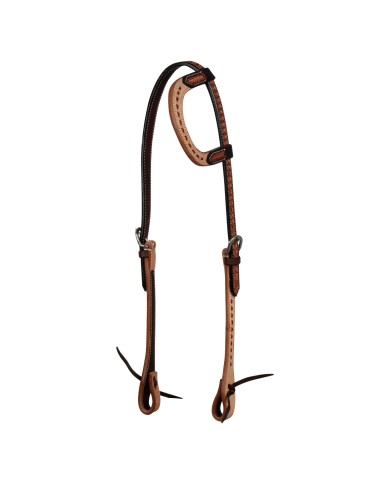 2 TONE ONE EAR WESTERN BRIDLE