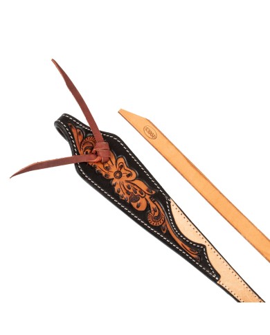 DARK FLORAL WESTERN REINS