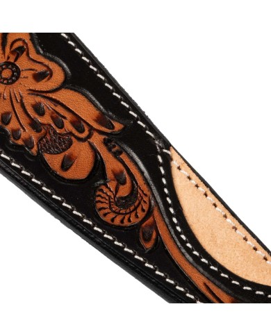 DARK FLORAL WESTERN REINS