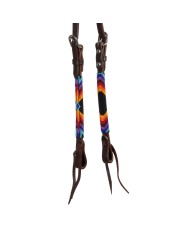 SERAPE BEADED OILED WESTERN ONE EAR BRIDLE