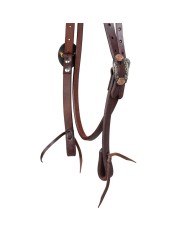 WESTERN FANCY GERMAN SILVER BUCKELS BRIDLE