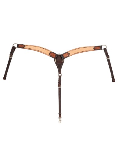 2 TONE WESTERN BREASTCOLLAR