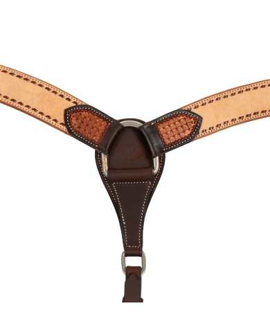 2 TONE WESTERN BREASTCOLLAR