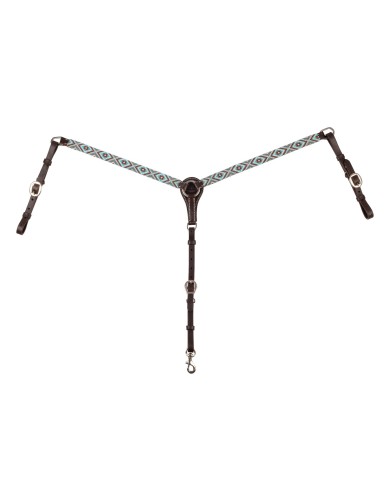 DIAMONDS BEADED WESTERN OIL BREASTPLATE