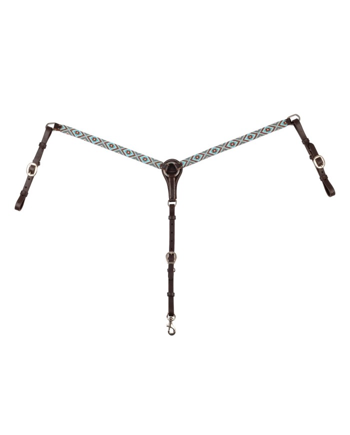 DIAMONDS BEADED WESTERN OIL BREASTPLATE