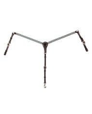 DIAMONDS BEADED WESTERN OIL BREASTPLATE