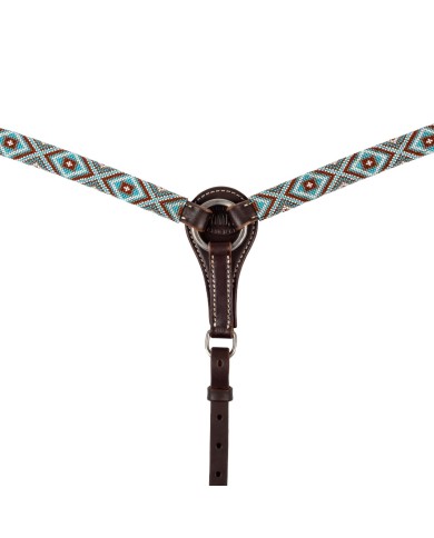 DIAMONDS BEADED WESTERN OIL BREASTPLATE