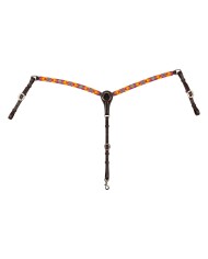 MULTICOLOR BEADED WESTERN OIL BREASTPLATE