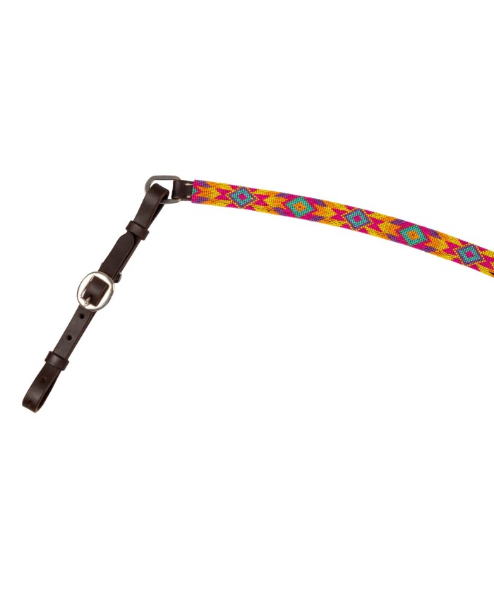 MULTICOLOR BEADED WESTERN OIL BREASTPLATE
