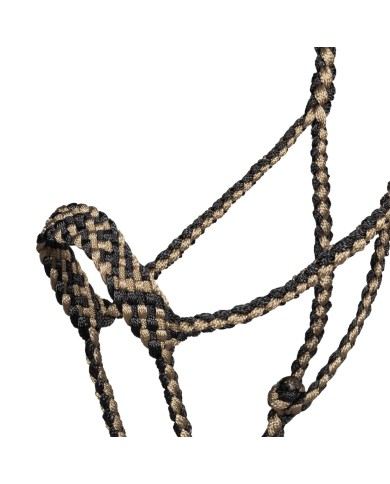WIDE NOSE ROPE HALTER W/LEAD